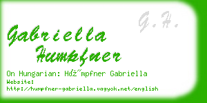 gabriella humpfner business card